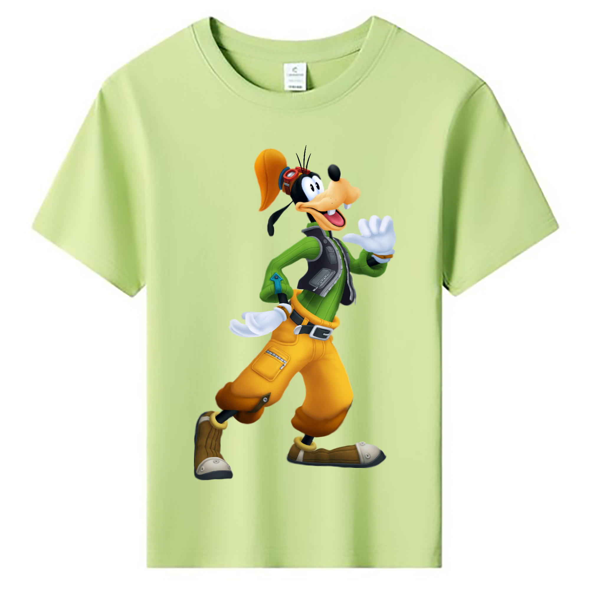 ミッキーマウス Mickey Mouse 綿100％キッズTシャツ（フロントプリント）